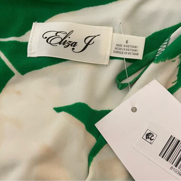 Eliza J Twist Front Maxi Dress in Green Women’s Sz 6 - Picture 6 of 8